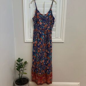 Kirundo Floral Sleeveless Maxi Dress - Multicolor - Size XL